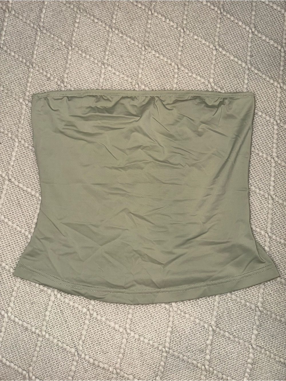 Princess Polly Strapless Olive Green Tube Top Size 4